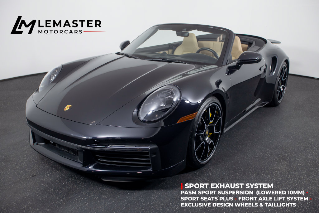 Jet Black Metallic 2024 Porsche 911 Convertible All-Wheel Drive 8-Speed Automatic