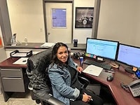 Staff member Clarisa Reyes from ID_6ecbf9