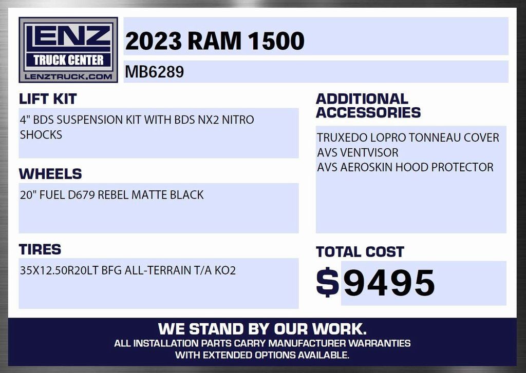 Used 2023 Ram 1500 4x4 Crew Cab Rebel Truck