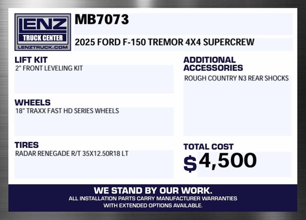 Used 2025 Ford F-150 4x4 SuperCrew Tremor Truck