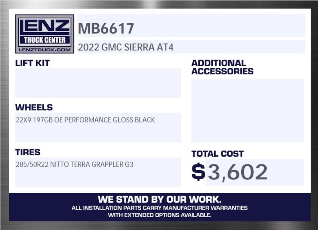 Used 2022 GMC Sierra 1500 4x4 Crew Cab AT4 Truck