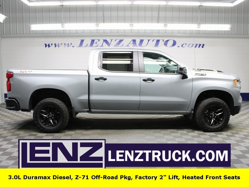 Used 2024 Chevrolet Silverado 1500 4x4 Crew Cab LT Trail Boss Truck