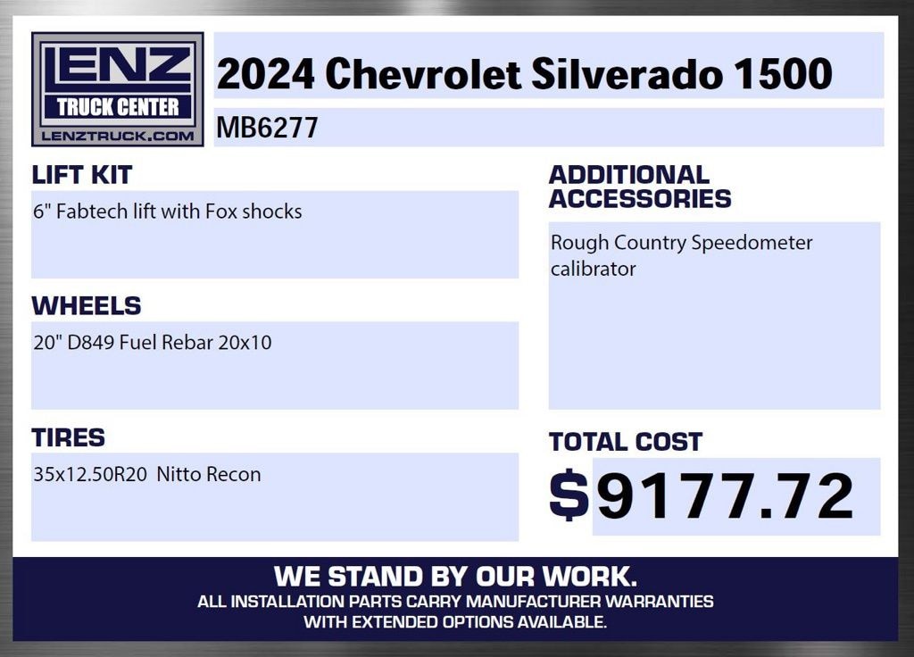 Used 2024 Chevrolet Silverado 1500 4x4 Crew Cab RST Truck