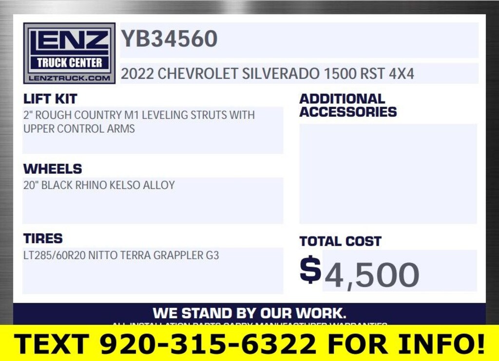 Used 2022 Chevrolet Silverado 1500 4x4 Crew Cab RST Truck