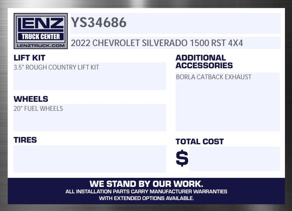 Used 2022 Chevrolet Silverado 1500 4x4 Crew Cab RST Truck