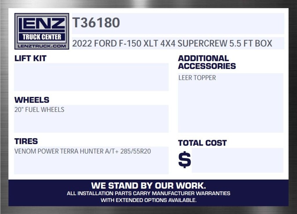 Used 2022 Ford F-150 4x4 SuperCrew XLT Truck