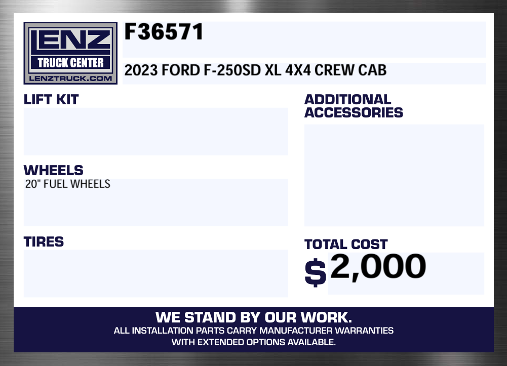 Used 2023 Ford F-250SD 4x4 Crew Cab XL Truck