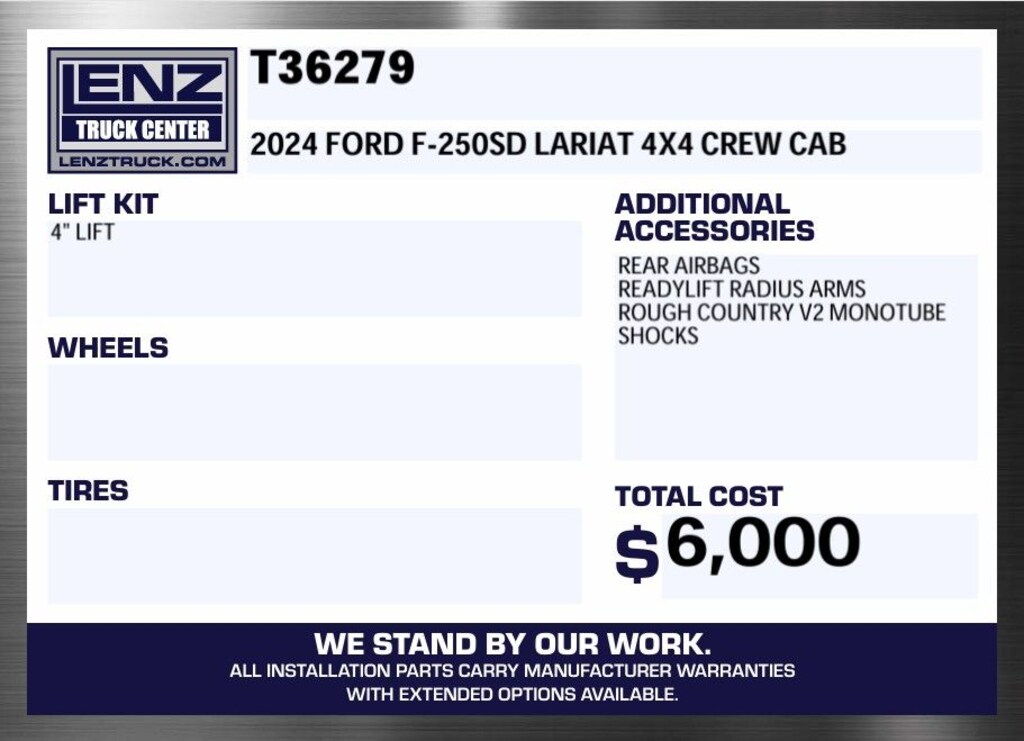 Used 2024 Ford F-250SD 4x4 Crew Cab Lariat Truck