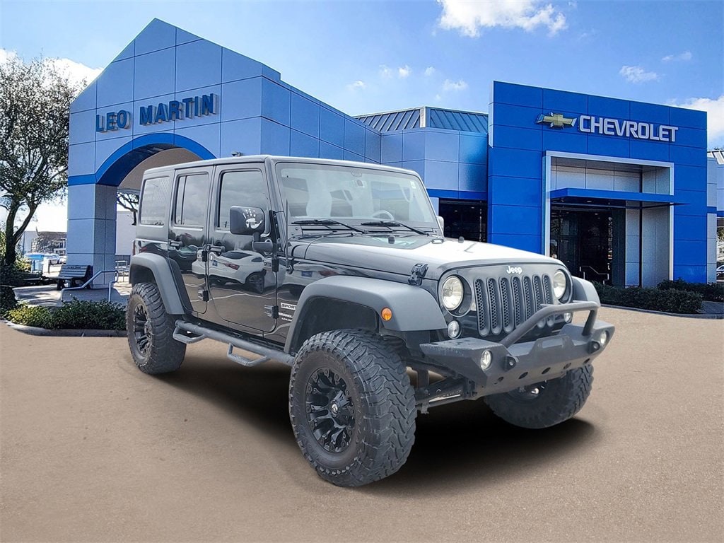 Used 2018 Jeep Wrangler JK Unlimited Sport S with VIN 1C4BJWDG2JL894471 for sale in Lake Jackson, TX