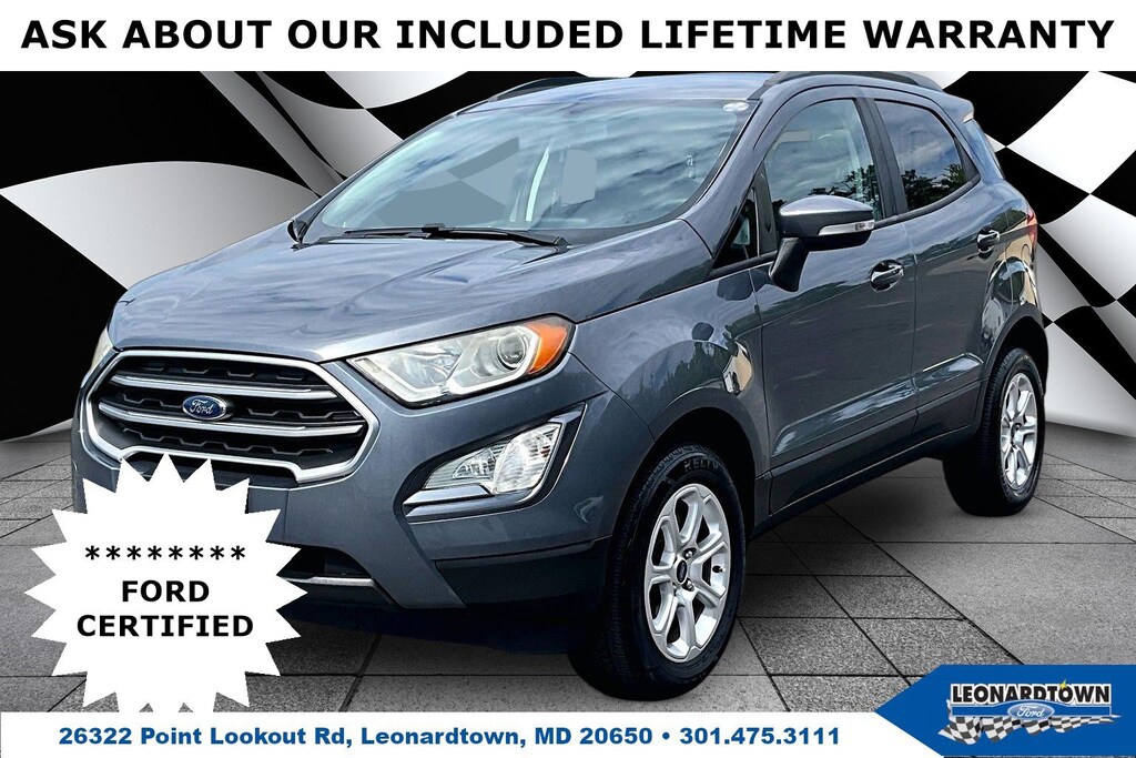 Certified 2019 Ford EcoSport SE SE 4WD
