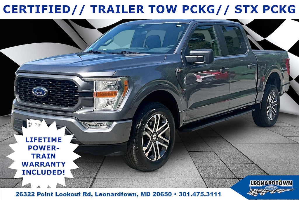Certified 2022 Ford F-150 STX 4WD CREW CAB XL 4WD SuperCrew 5.5 Box