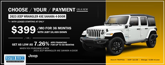 2023 Jeep Wrangler 4xe Sahara - Near Jackson, NJ | Lester Glenn Chrysler, Dodge, Jeep, Ram, FIAT 2023 Jeep Wrangler 4xe Sahara - Near Jackson, NJ | Lester Glenn Chrysler, Dodge, Jeep, Ram, FIAT