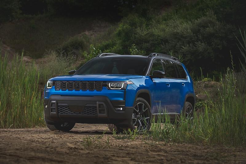 Blue 2026 Jeep Cherokee in Forest