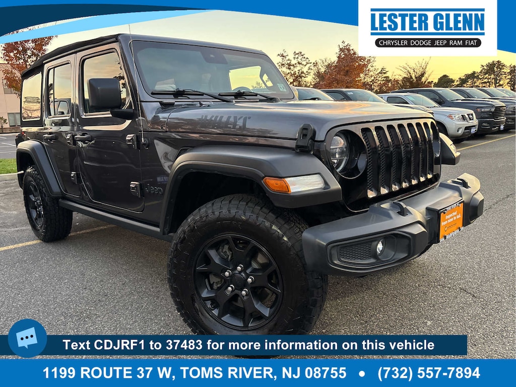 Certified 2021 Jeep Wrangler Unlimited Willys SUV