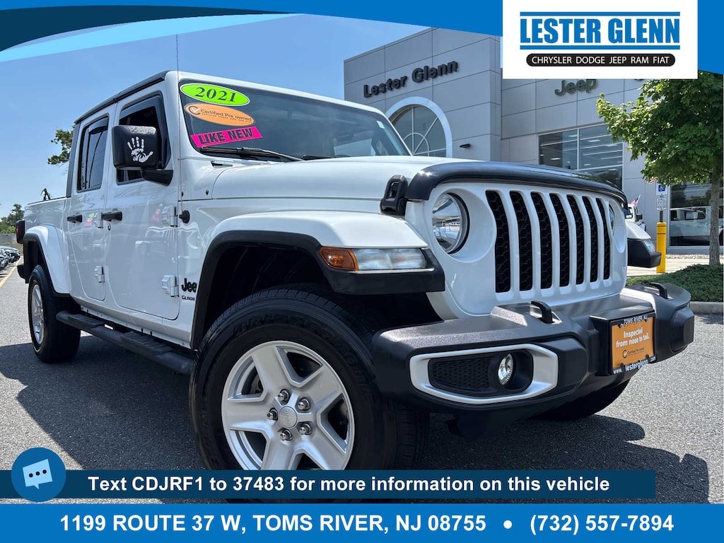 Certified 2021 Jeep Gladiator Sport S Truck Crew Cab