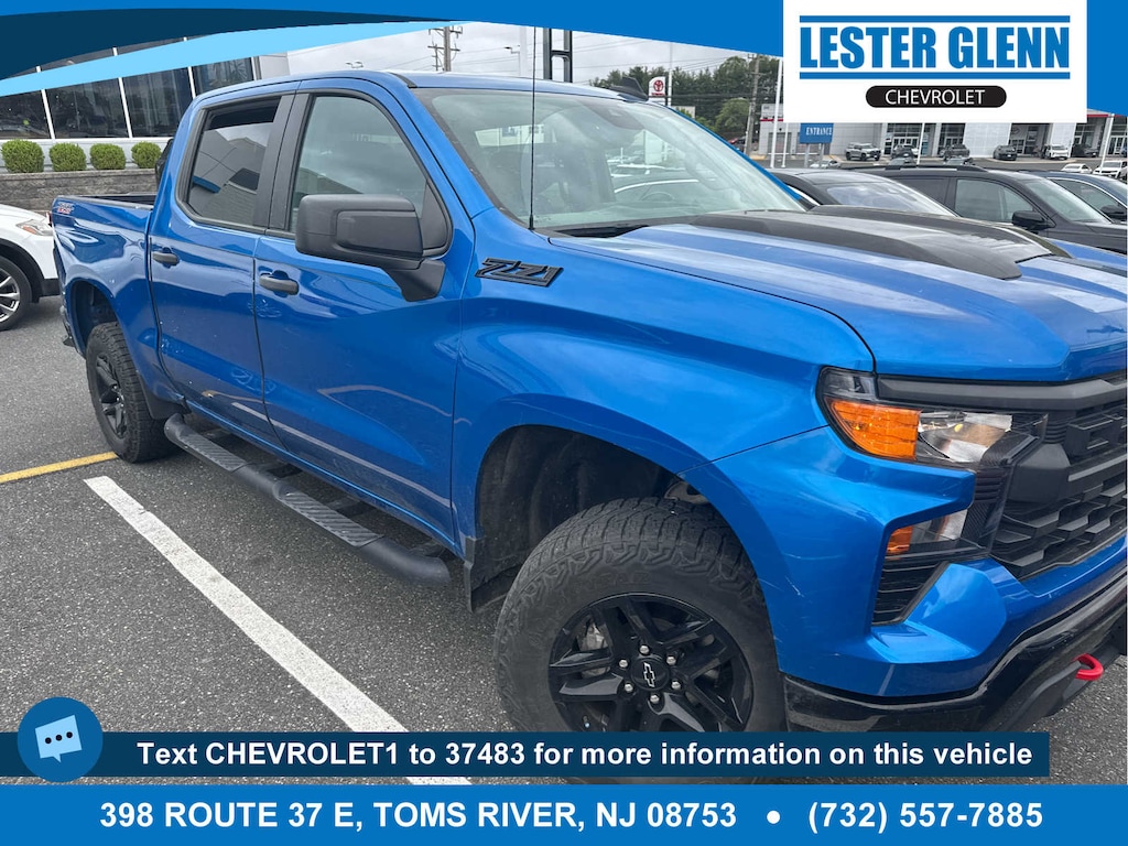 Certified 2023 Chevrolet Silverado 1500 Custom Trail Boss Truck Crew Cab