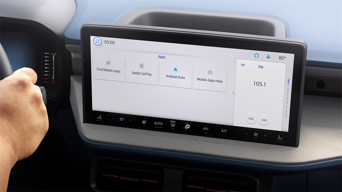 2026 Ford Maverick Interior Dashboard displaying tech features