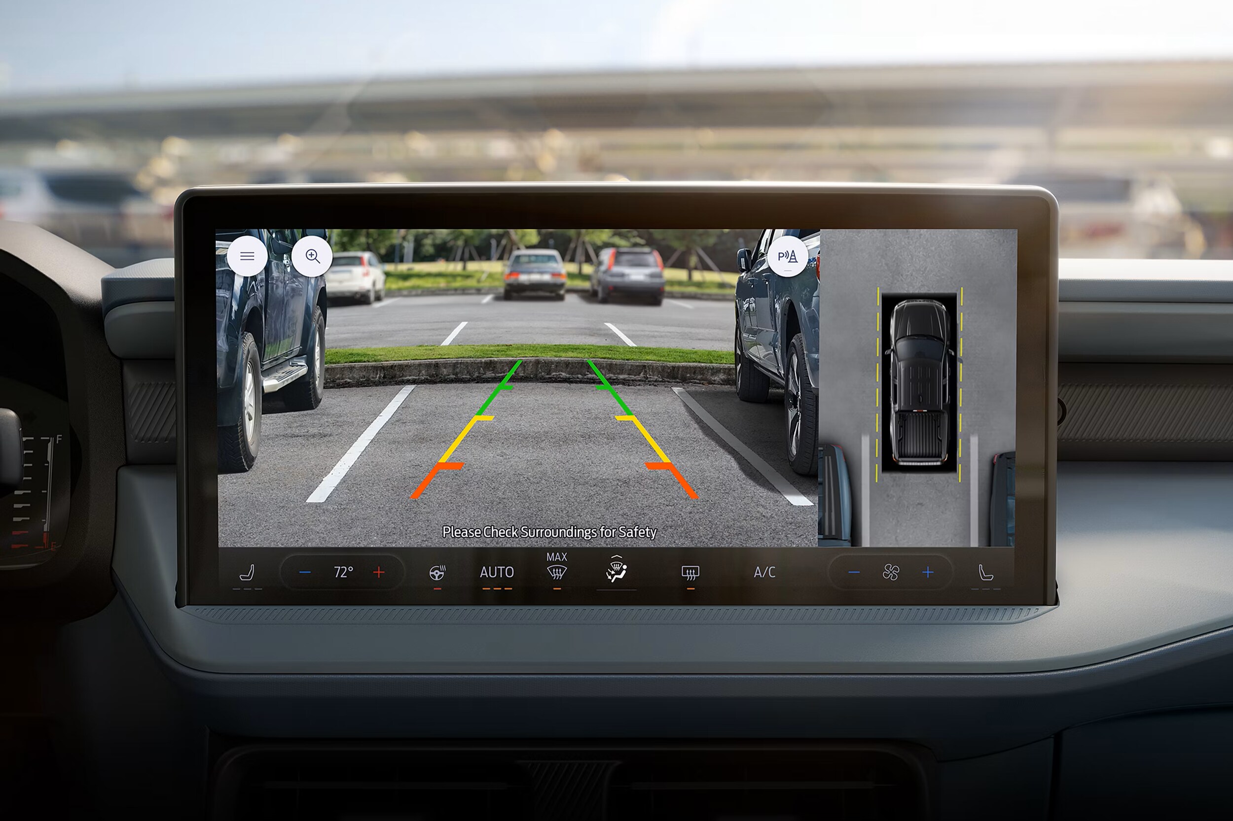 2026 Ford Maverick Back Camera View Displaying on Dashboard