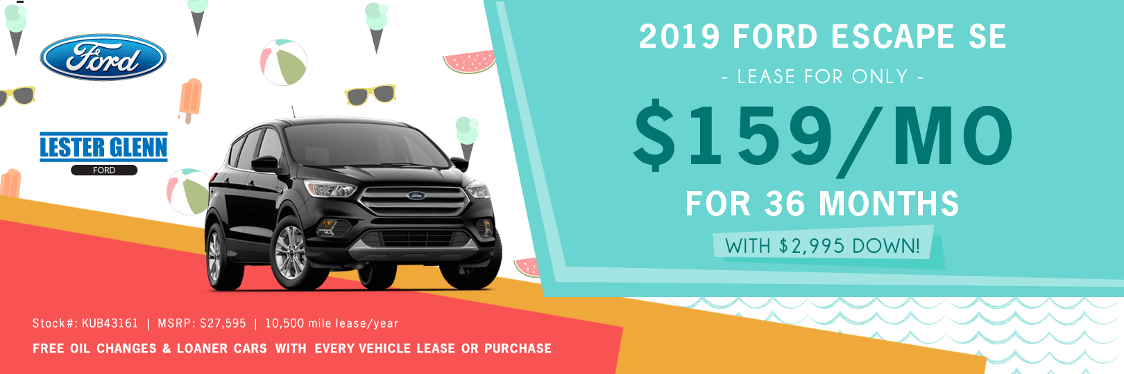 Ford Escape Lease >> 2019 Ford Escape Lease And Finance Specials Lester Glenn Ford Ford Escape Lease >> 2019 Ford Escape Lease And Finance Specials Lester Glenn Ford