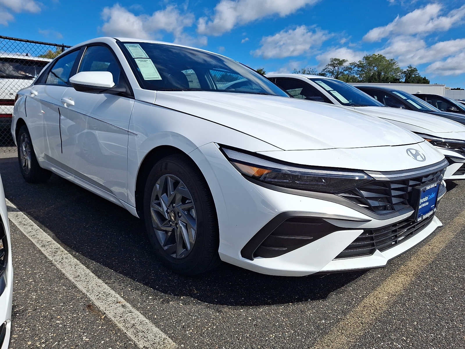 2026 Hyundai Elantra Hybrid Blue Sedan