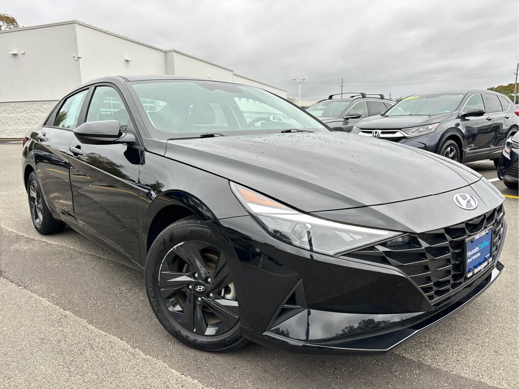 Certified 2023 Hyundai Elantra HEV Blue Sedan