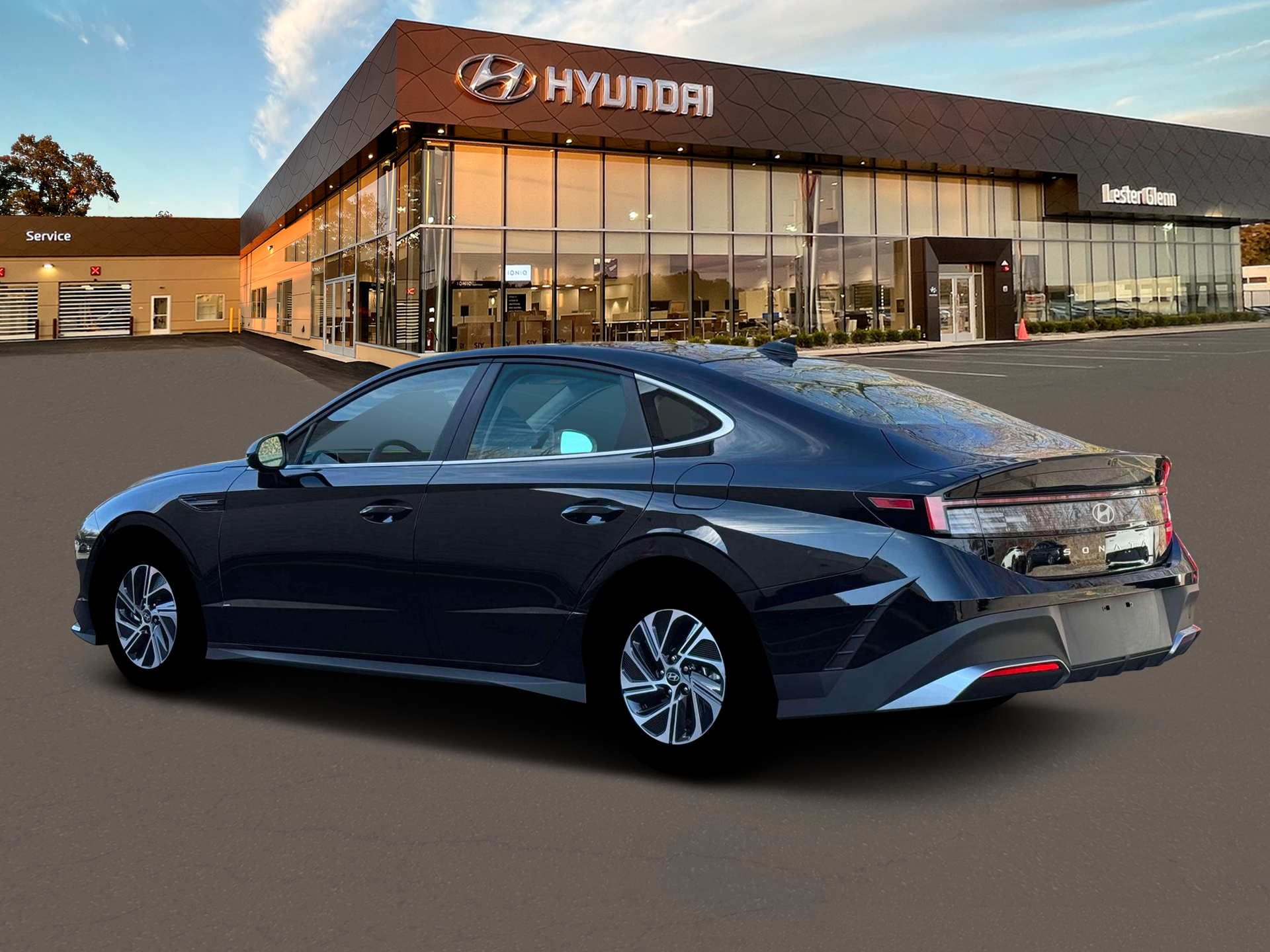 New 2026 Hyundai Sonata Hybrid Blue Sedan