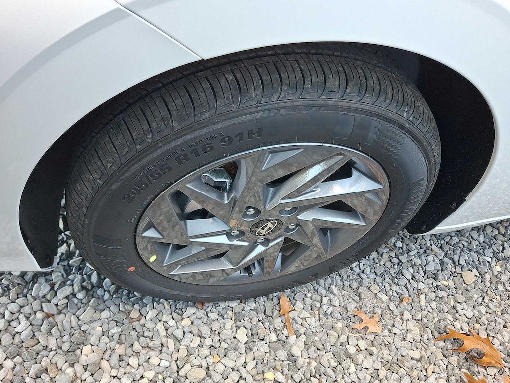 New 2026 Hyundai Elantra Hybrid Blue Sedan