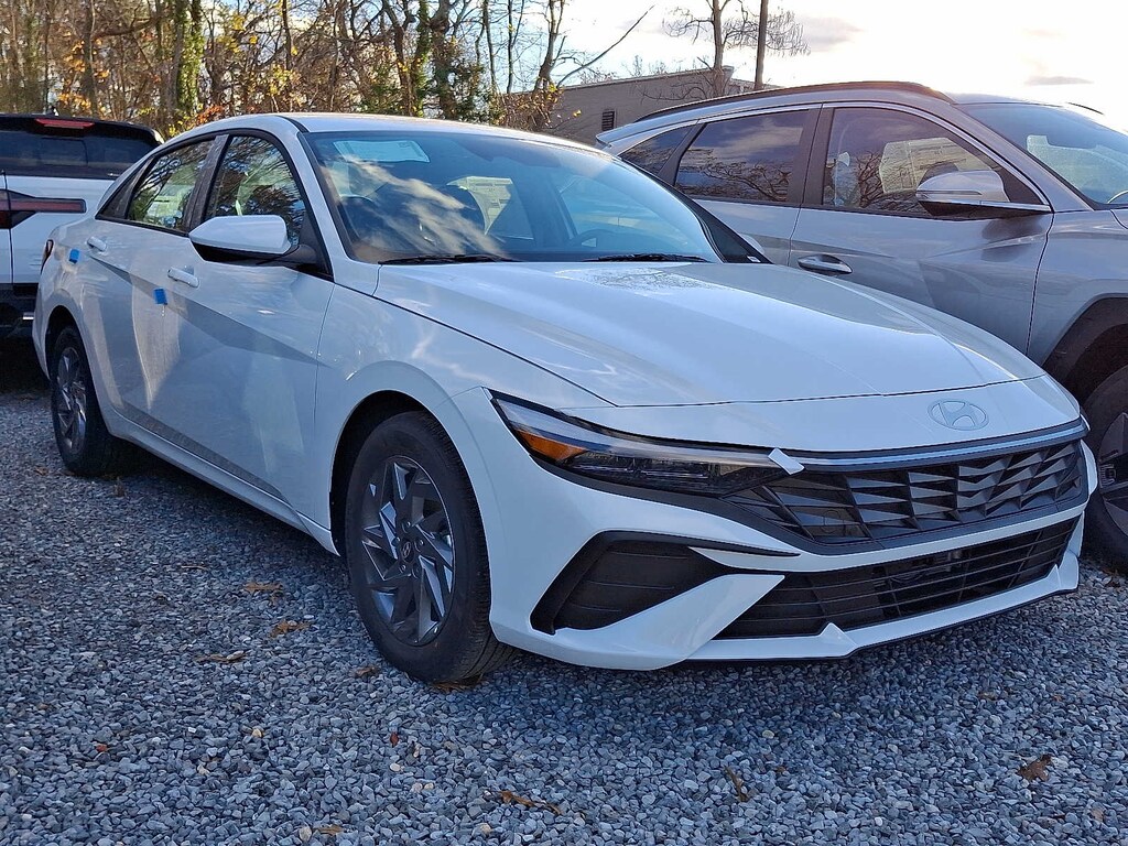 New 2026 Hyundai Elantra Hybrid Blue Sedan
