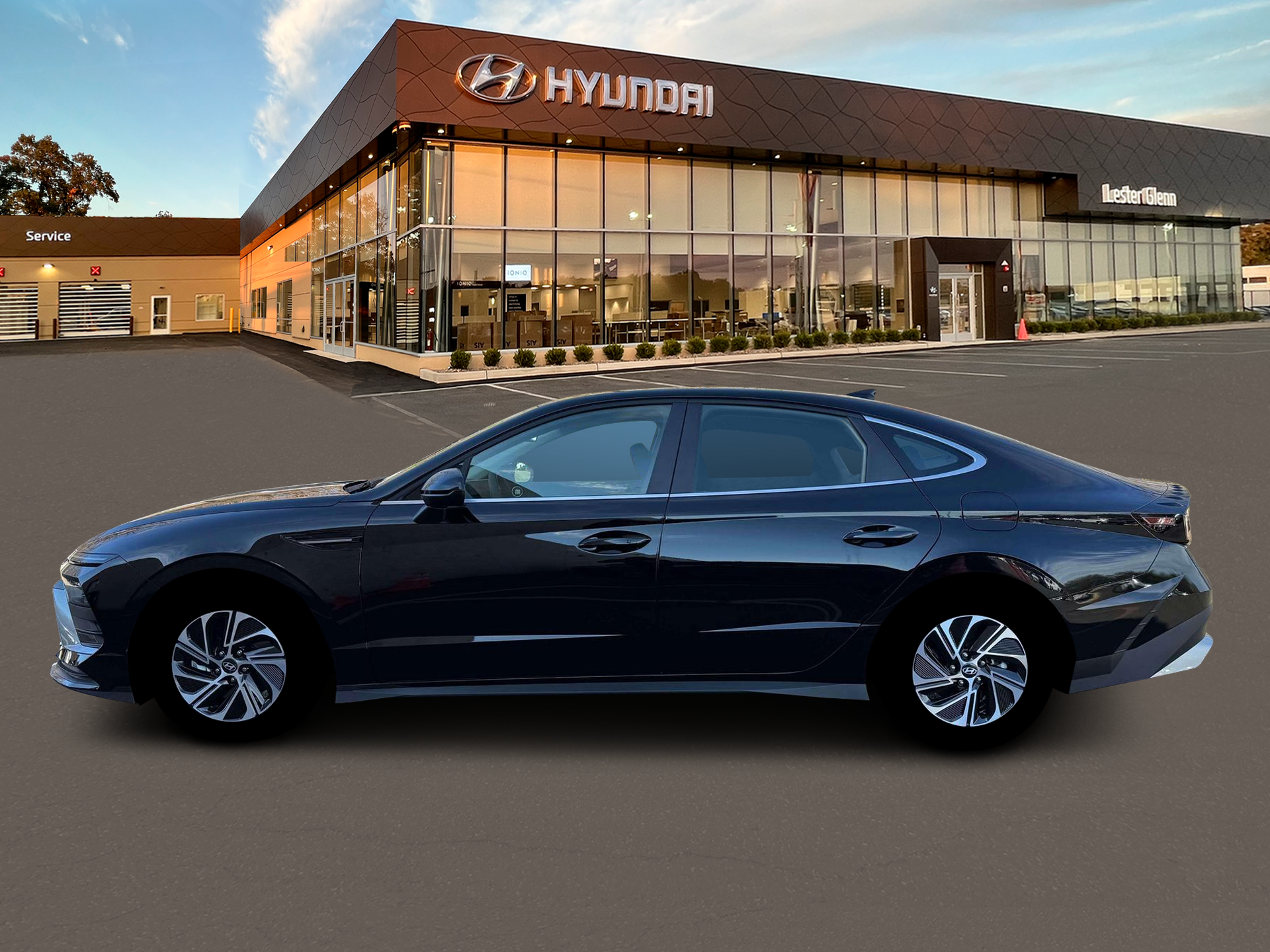 New 2026 Hyundai Sonata Hybrid Blue Sedan