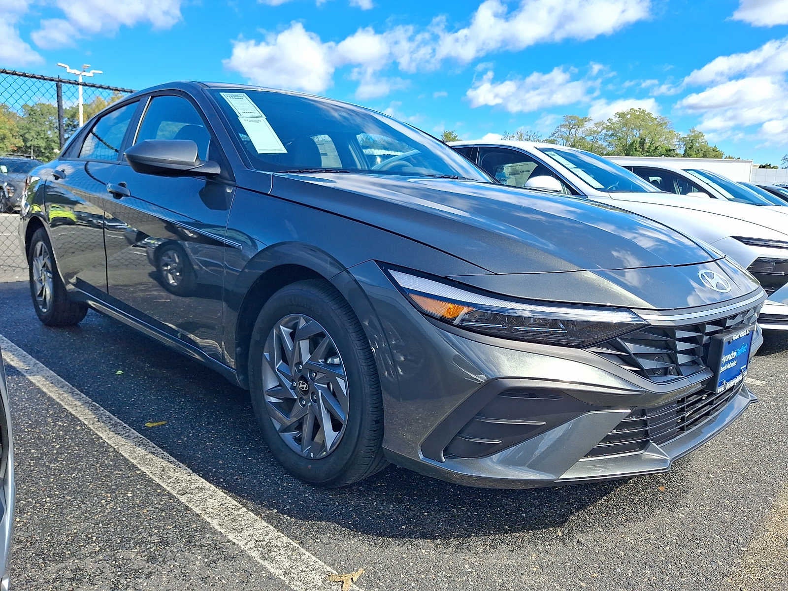 2026 Hyundai Elantra Hybrid Blue Sedan
