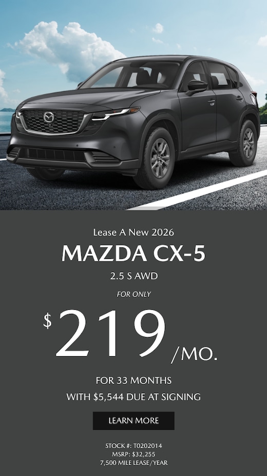 2026 Mazda CX-5 Lease & Finance Offers | Lester Glenn Mazda | Toms