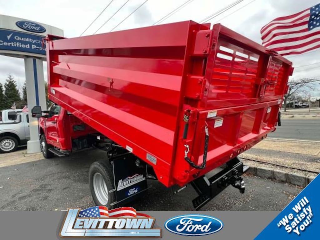 New 2024 Ford F-350 Landscape Dump Body 12 Ft Dynapro Landscape Dump Body XL 4WD Reg Cab 169 WB 84 CA