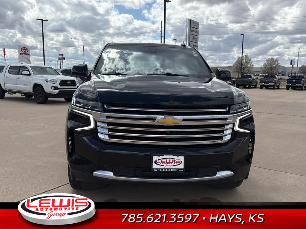 Used 2021 Chevrolet Tahoe High Country with VIN 1GNSKTKL8MR108113 for sale in Hays, KS