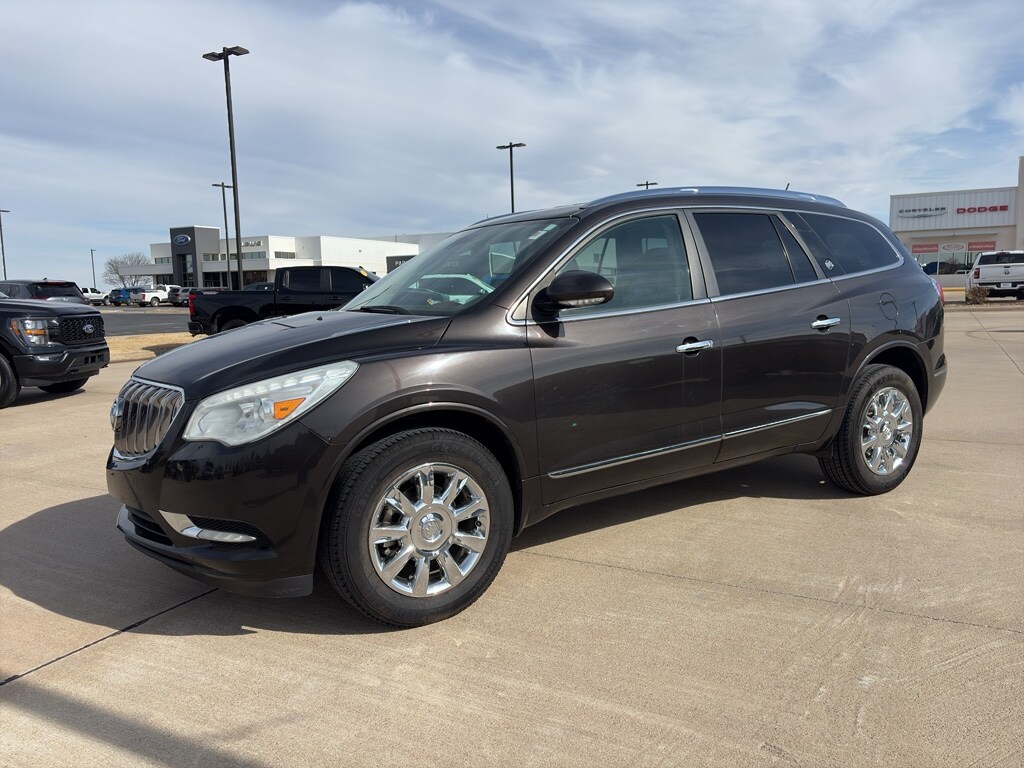 Used 2014 Buick Enclave Leather with VIN 5GAKRBKDXEJ297887 for sale in Hays, KS