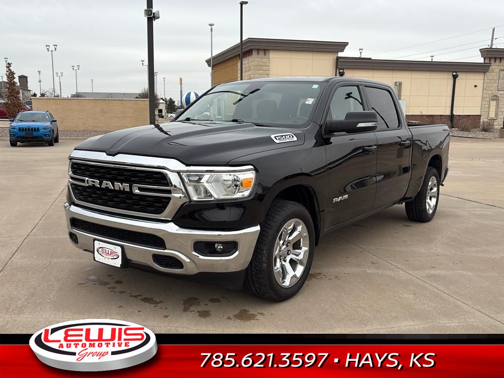 Used 2022 RAM Ram 1500 Pickup Big Horn/Lone Star with VIN 1C6SRFMTXNN466932 for sale in Hays, KS