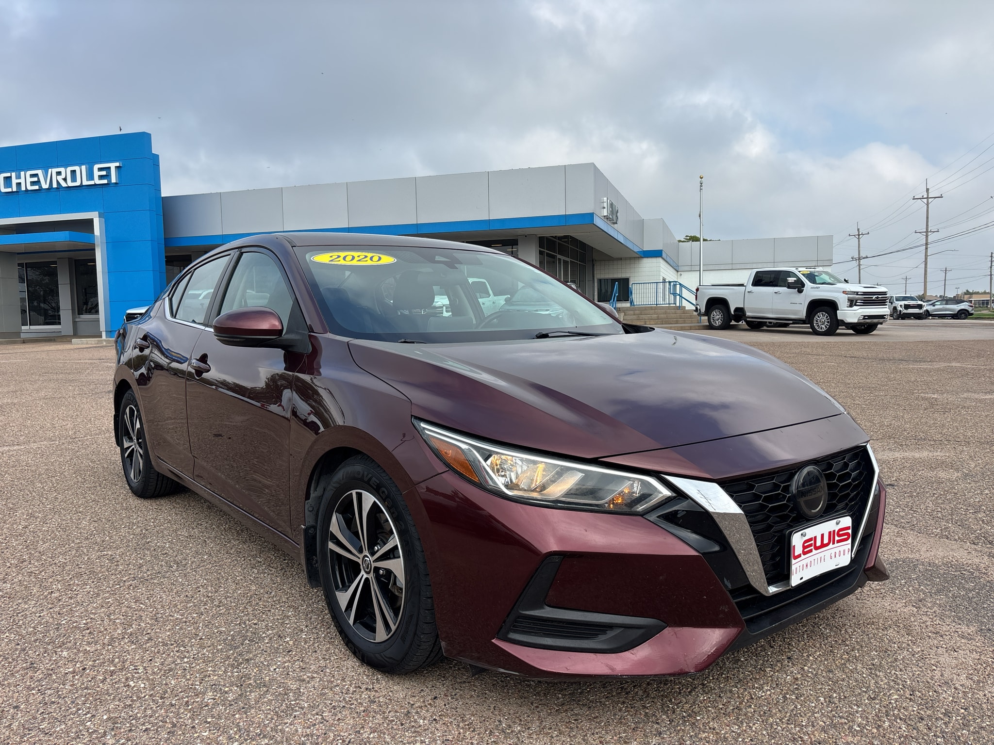 Used 2020 Nissan Sentra SV with VIN 3N1AB8CV1LY232463 for sale in Garden City, KS