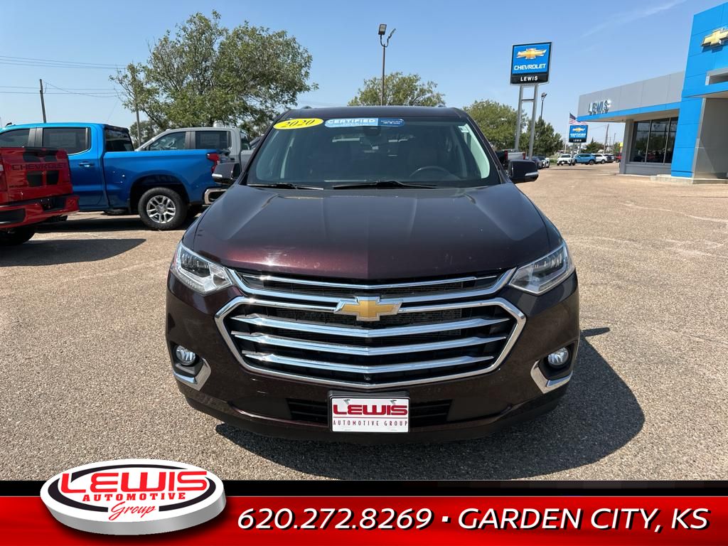 Certified 2020 Chevrolet Traverse High Country with VIN 1GNEVNKW9LJ221141 for sale in Garden City, KS