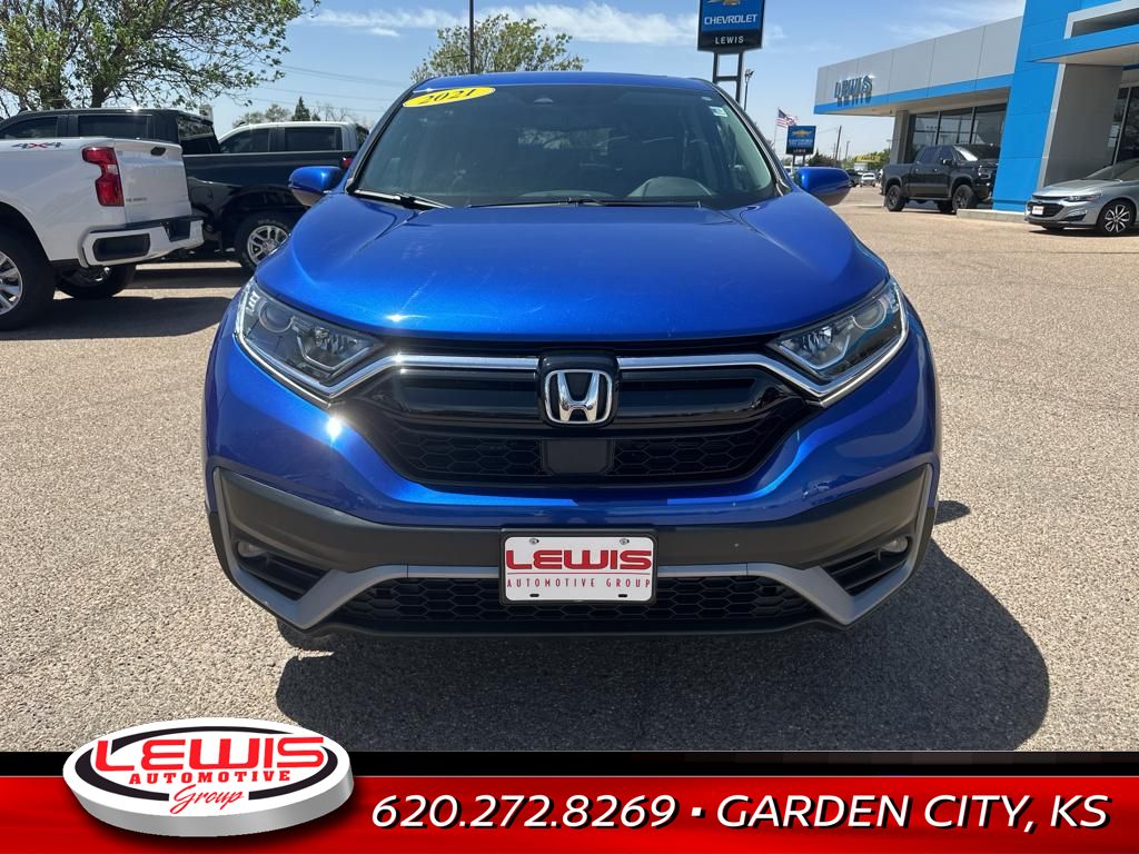 Used 2021 Honda CR-V EX-L with VIN 7FARW2H89ME001574 for sale in Garden City, KS