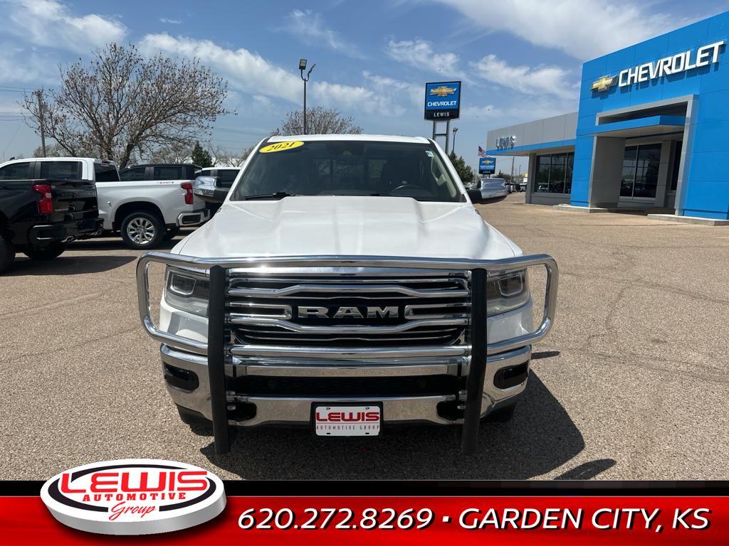 Used 2021 RAM Ram 1500 Pickup Laramie with VIN 1C6SRFJT0MN737368 for sale in Garden City, KS