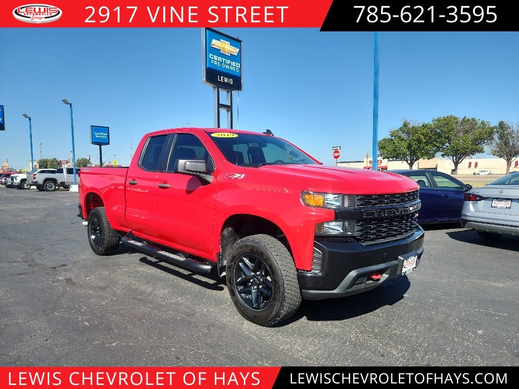 Used 2019 Chevrolet Silverado 1500 Custom Trail Boss Truck Double Cab