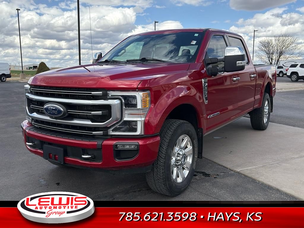 Used 2021 Ford F-250 Super Duty Platinum with VIN 1FT8W2BT5MED25403 for sale in Hays, KS
