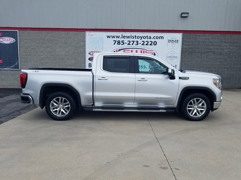 Used 2019 GMC Sierra 1500 SLT with VIN 3GTU9DED6KG219571 for sale in Kansas City