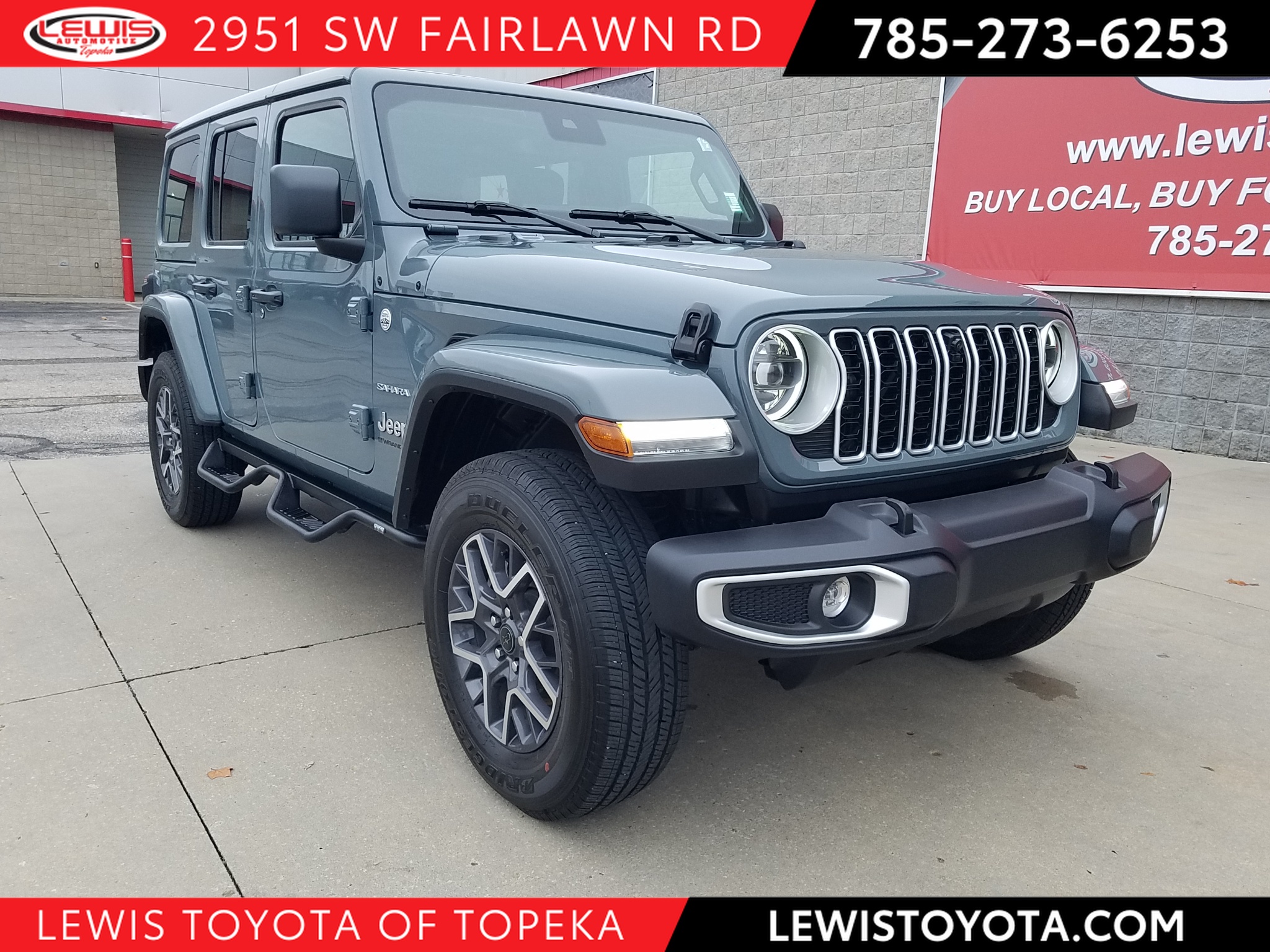 Used 2024 Jeep Wrangler 4-Door Sahara with VIN 1C4PJXEG6RW360250 for sale in Kansas City