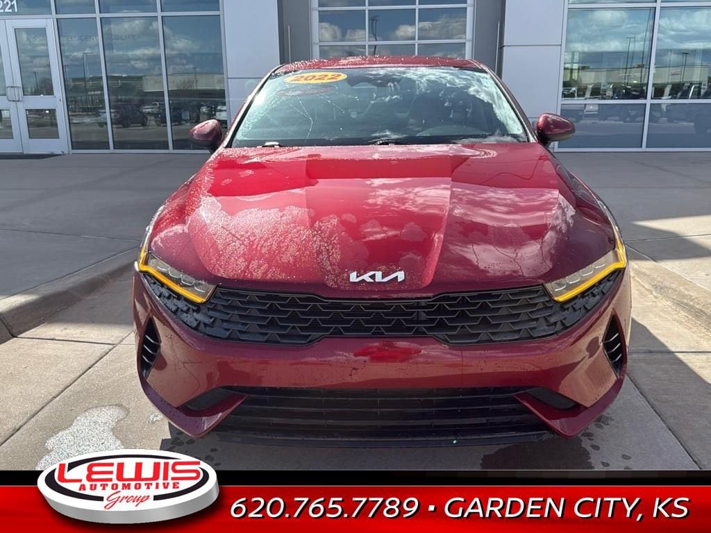 Used 2022 Kia K5 LX with VIN 5XXG24J21NG099465 for sale in Garden City, KS