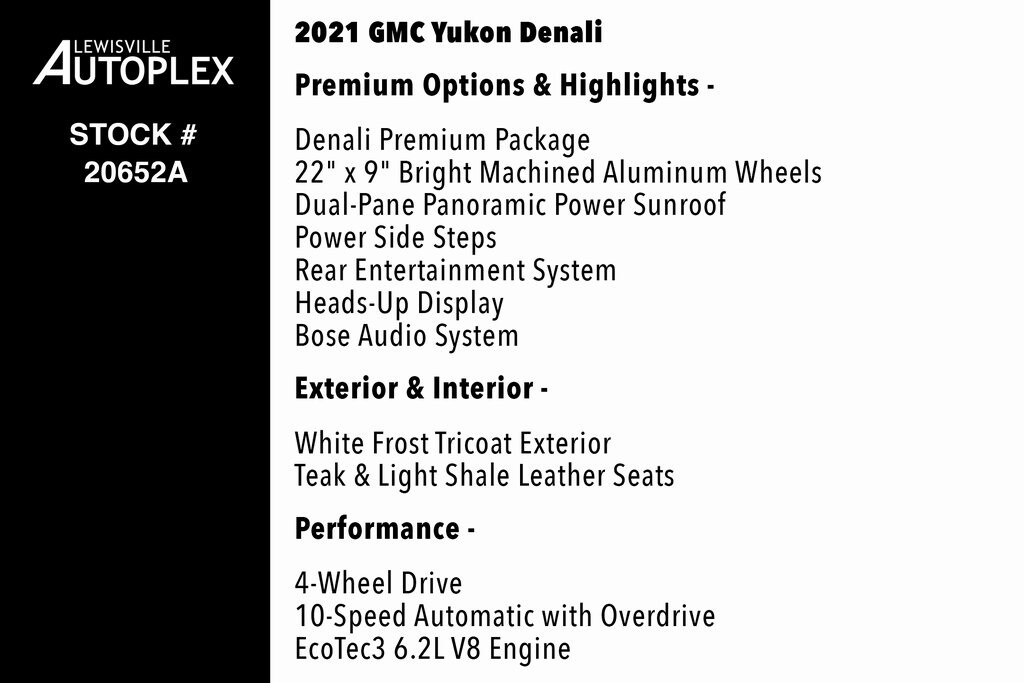 Used 2021 GMC Yukon Denali SUV
