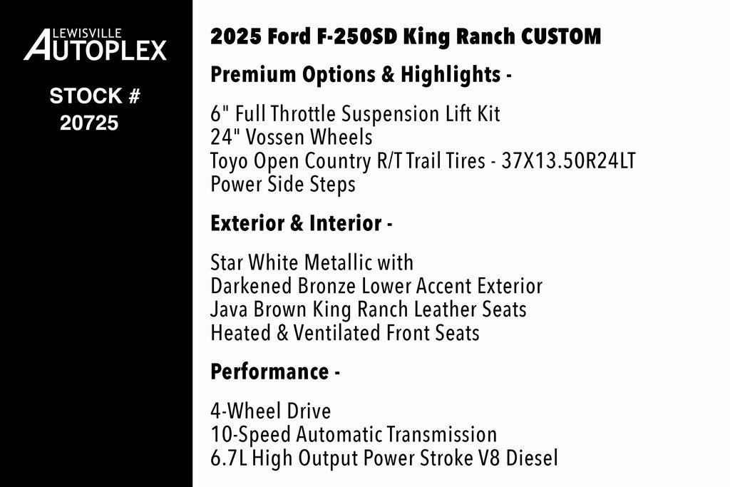 Used 2025 Ford F-250SD King Ranch Truck