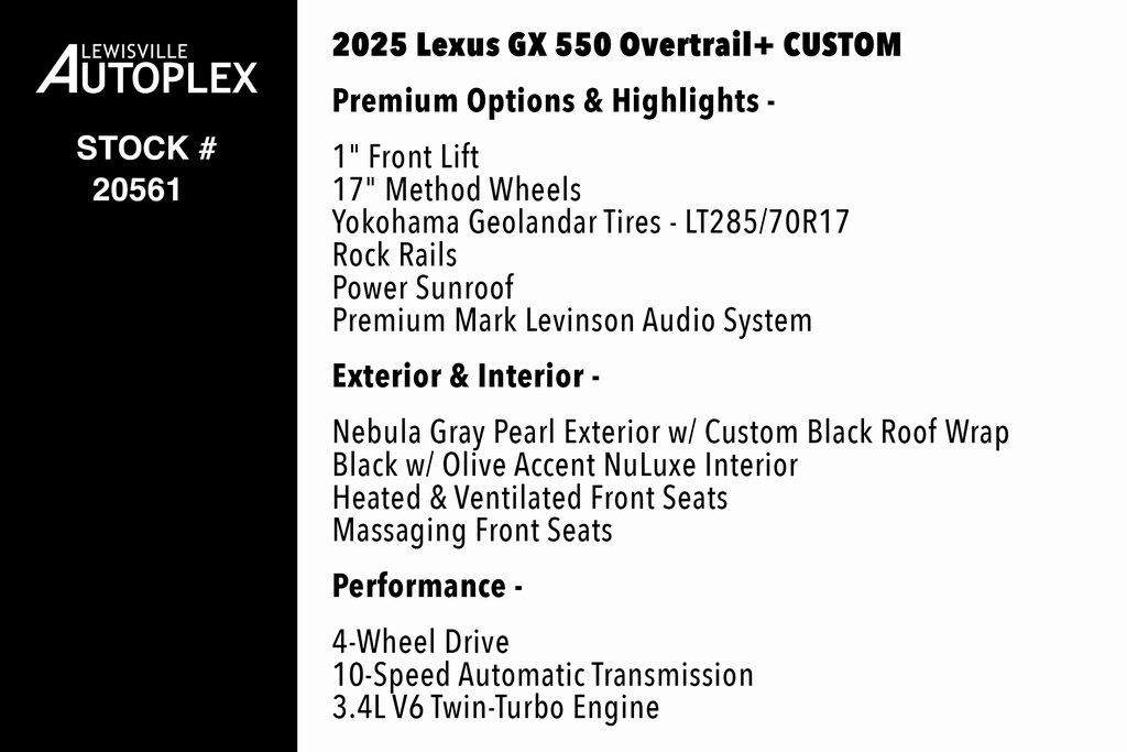 Used 2025 Lexus GX 550 Premium SUV