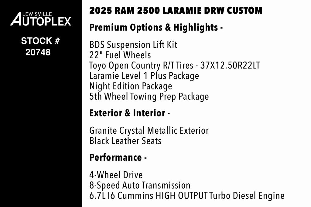 Used 2025 Ram 3500 Laramie Truck