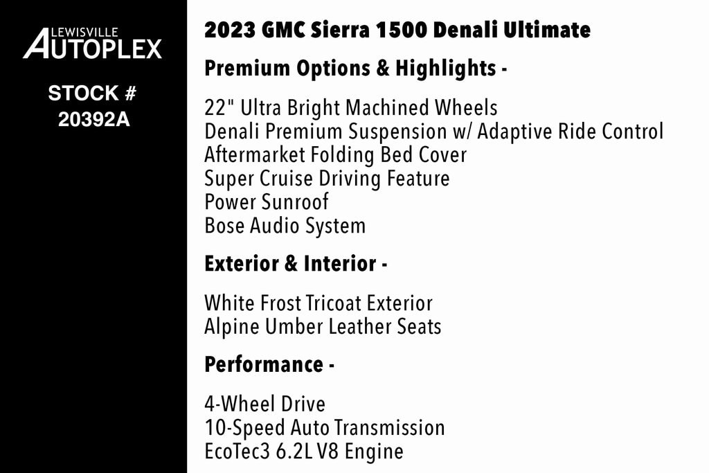 Used 2023 GMC Sierra 1500 Denali Ultimate Truck