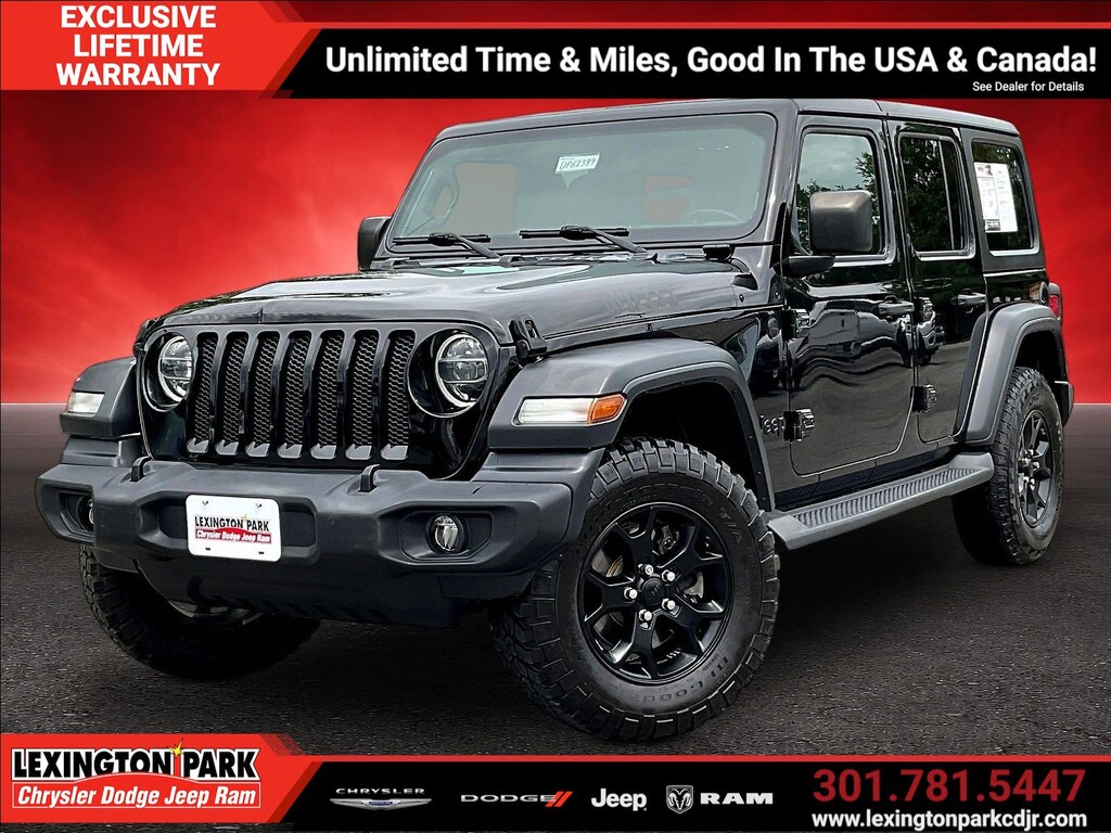 Used 2020 Jeep Wrangler Unlimited Willys Willys 4x4